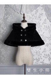 Twin Bears The Misty Feast of Black Fog Short Cape(1st Pre-Order/Full Payment Without Shipping)